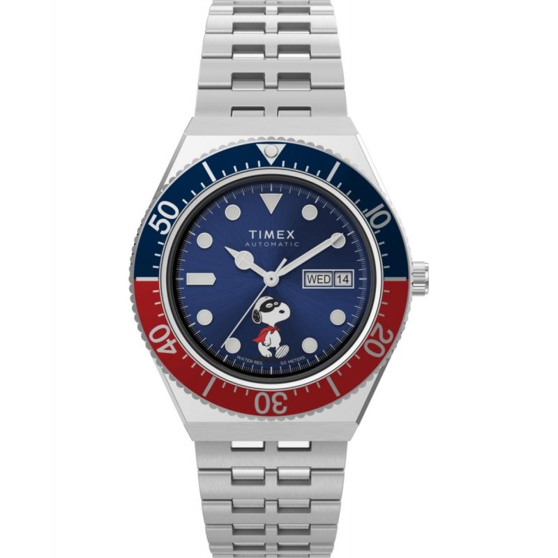Timex - Orologio M79 Automatic X Peanuts - 40 Mm - Acciaio
