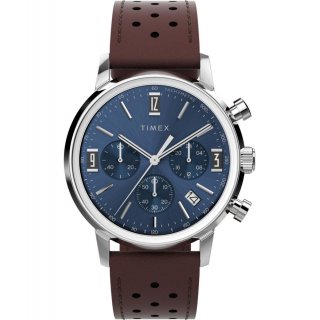 Timex - Orologio Marlin Chronograph - Tachymeter - Pelle
