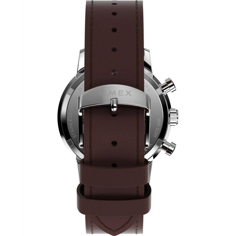 Timex - Orologio Marlin Chronograph - Tachymeter - Pelle