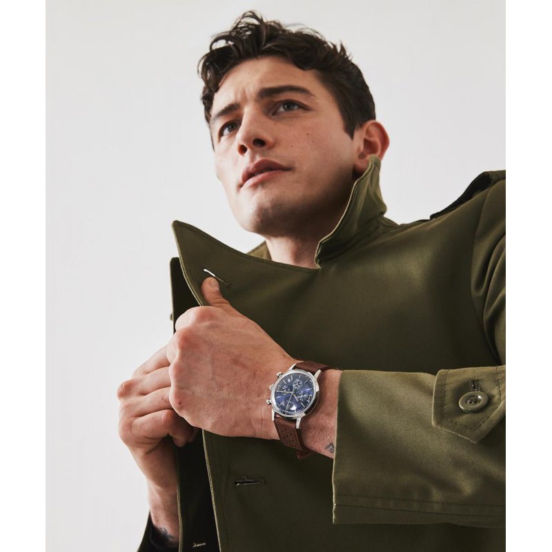 Timex - Orologio Marlin Chronograph - Tachymeter - Pelle