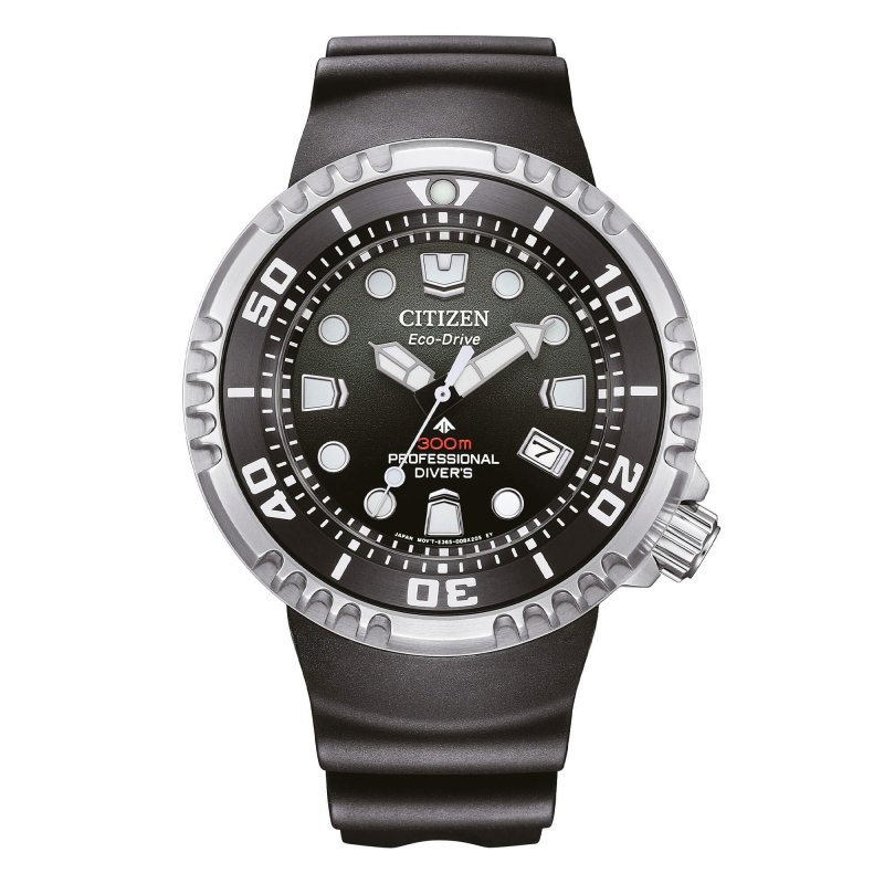 Citizen - Diver'S Eco Drive 300 Mt Gas Diver - Acciaio - Caucciù