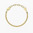 Kidult - Bracciale Componibile - Acciaio Dorato - Catena Corda