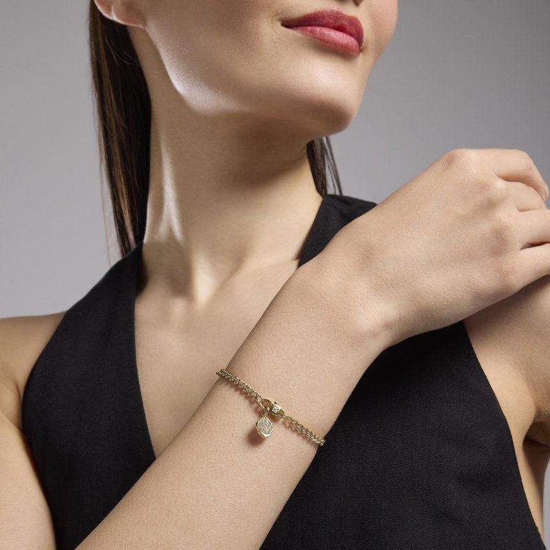 Kidult - Bracciale Componibile - Acciaio Dorato - Catena Groumette