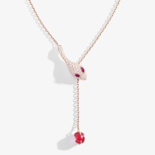 Dada Arrigoni - Collana Malafemmina - Oro Rosa - Rubini