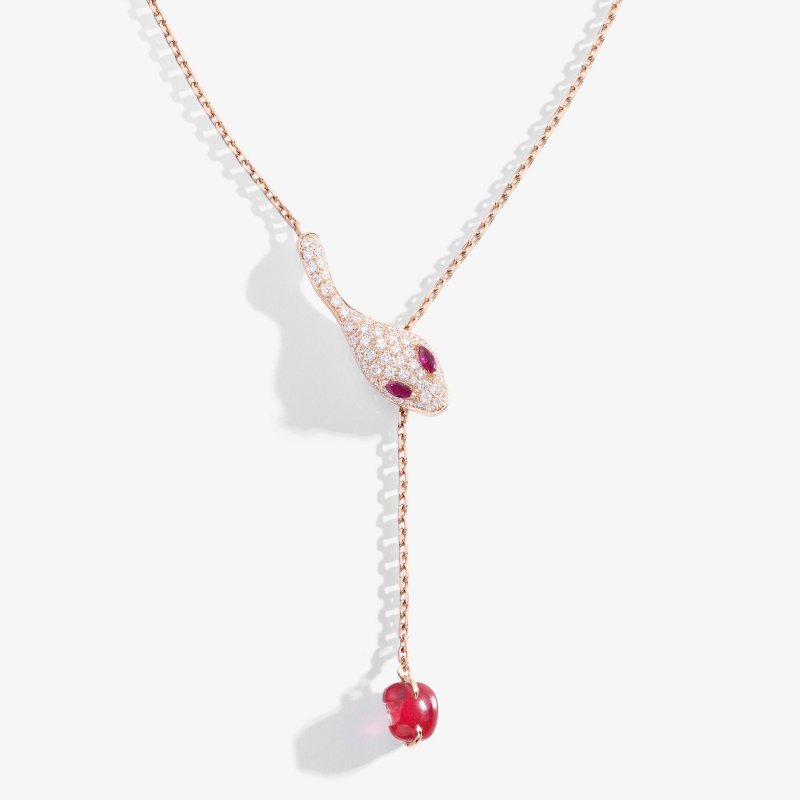 Dada Arrigoni - Collana Malafemmina - Oro Rosa - Rubini