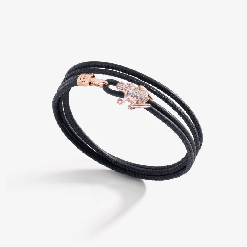 Dada Arrigoni - Bracciale Happy Frog - Oro Rosa - Diamanti