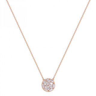 Rosato - Collana Corta - Argento 925‰ - Zirconi