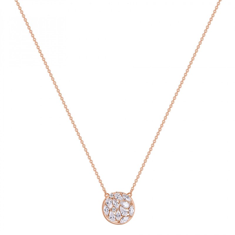 Rosato - Collana Corta - Argento 925‰ - Zirconi