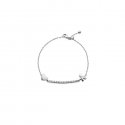 Le Bebe' - Bracciale Tennis Sagoma Bimbo - Oro Bianco