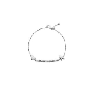 Le Bebe' - Bracciale Tennis Sagoma Bimbo - Oro Bianco