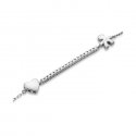 Le Bebe' - Bracciale Tennis Sagoma Bimbo - Oro Bianco