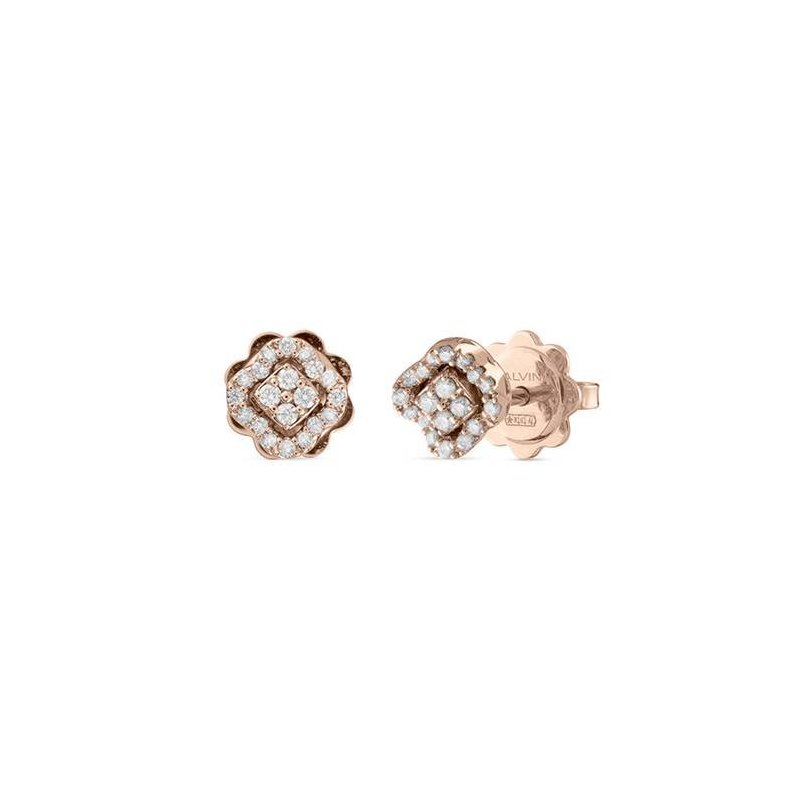 Salvini - Orecchini In Oro Rosa - Diamante Rotondo