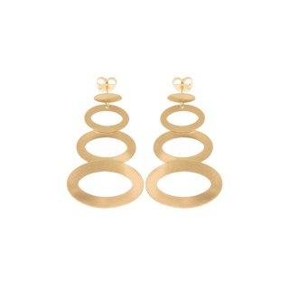Aquaforte - Orecchini Vintage - Argento 925 - Placcato Oro