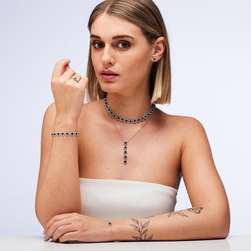 Brosway - Collana Fancy - Argento E Zirconi Life Green