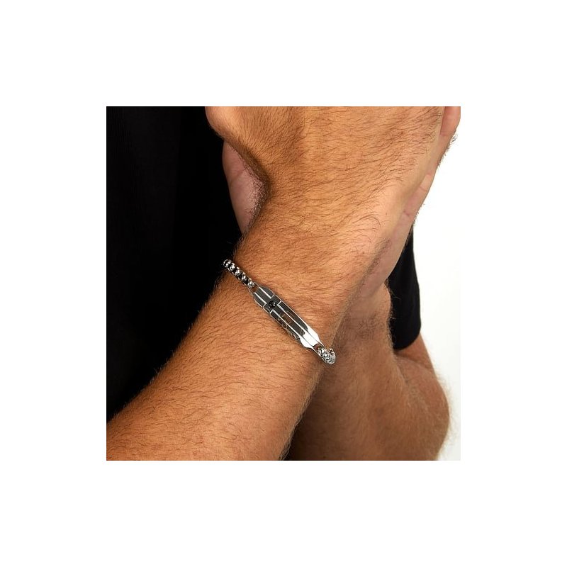 Sector - Bracciale Uomo Basic - Acciaio E Smalto