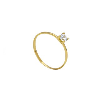 Songa Antonio - Anello Solitario - Oro Giallo - 18 Ct