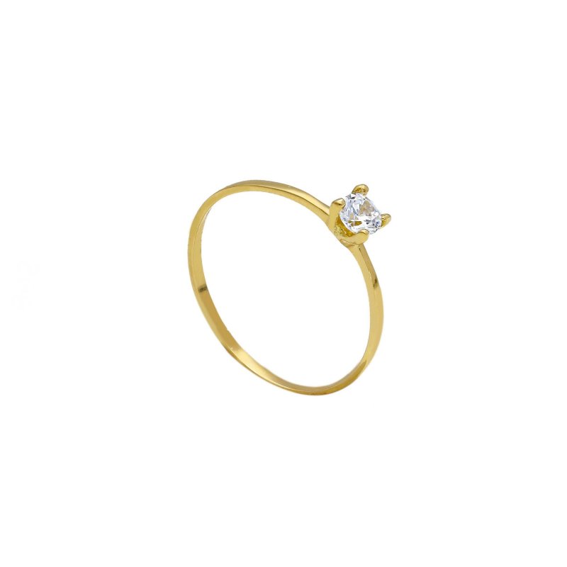 Songa Antonio - Anello Solitario - Oro Giallo - 18 Ct