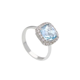 Songa Antonio - Anello Solitario - Oro Bianco - 18 Ct