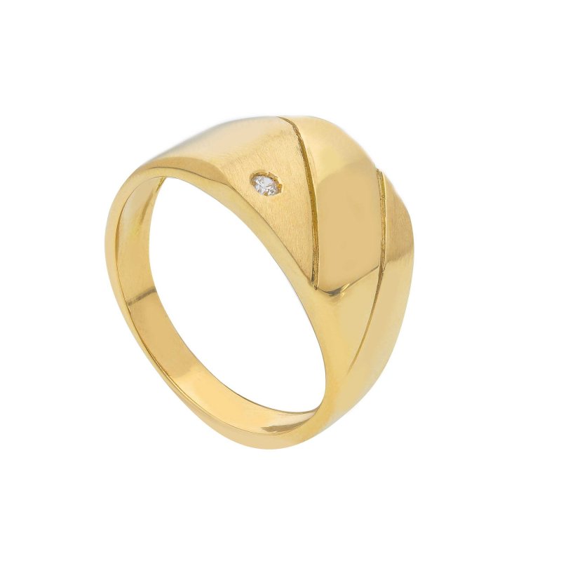 Songa Antonio - Anello Chevalier - Oro Giallo 18 Ct