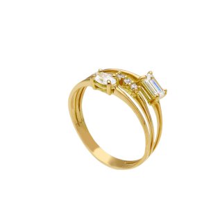 Songa Antonio - Anello Intreccio - Oro Giallo 18 Ct