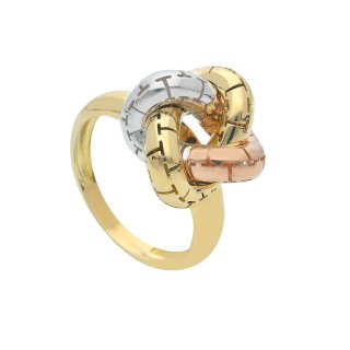Songa Antonio - Anello Elemento Centrale - Oro Tre Colori