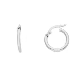 Songa Antonio - Orecchini Cerchio - Oro Bianco 18 Ct