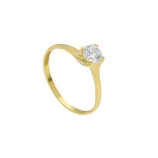 Songa Antonio - Anello Solitario - Oro Giallo - 18 Ct