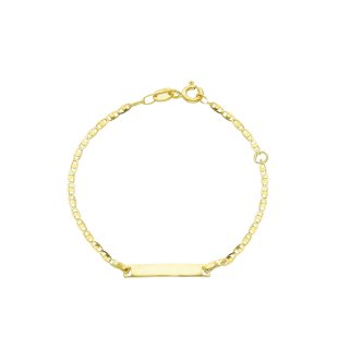 Songa Antonio - Bracciale Baby Targa - Oro Giallo 18 Ct