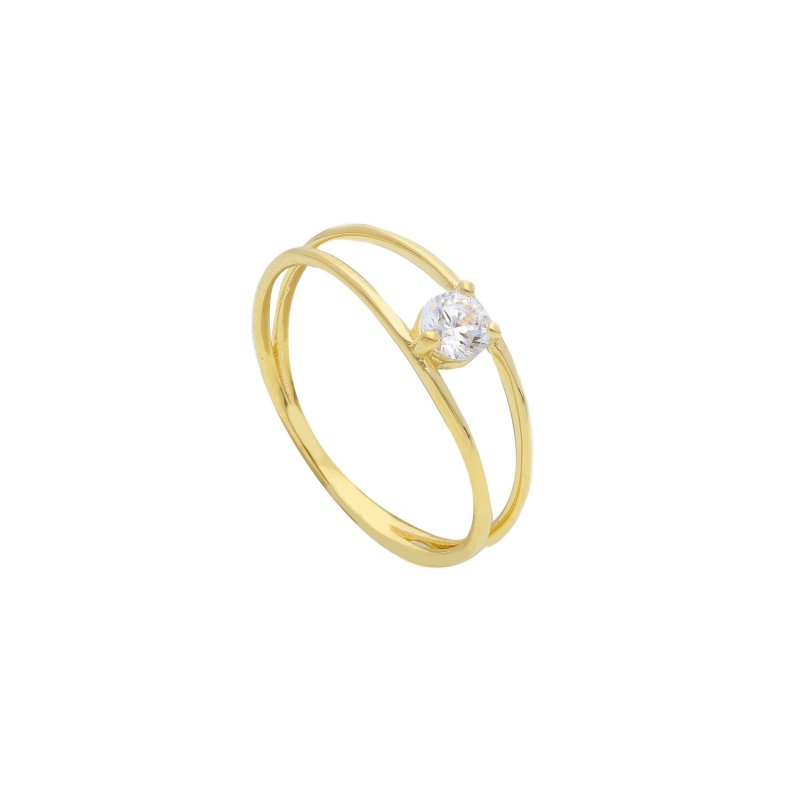 Songa Antonio - Anello Solitario - Oro Bianco - 18 Ct