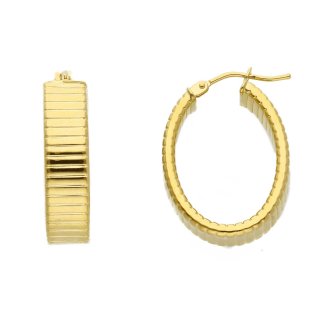 Songa Antonio - Orecchini A Cerchio - Oro Giallo 18 Ct