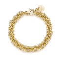 Bracciale Multifilo In Catena Rolò Dorata