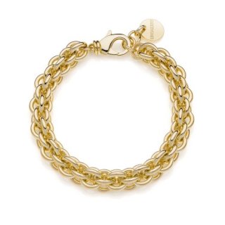 Bracciale Multifilo In Catena Rolò Dorata