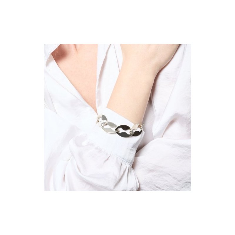 Bracciale Maglia Marina Argentato