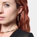 Orecchini Lunghi Aria In Argento Dorato