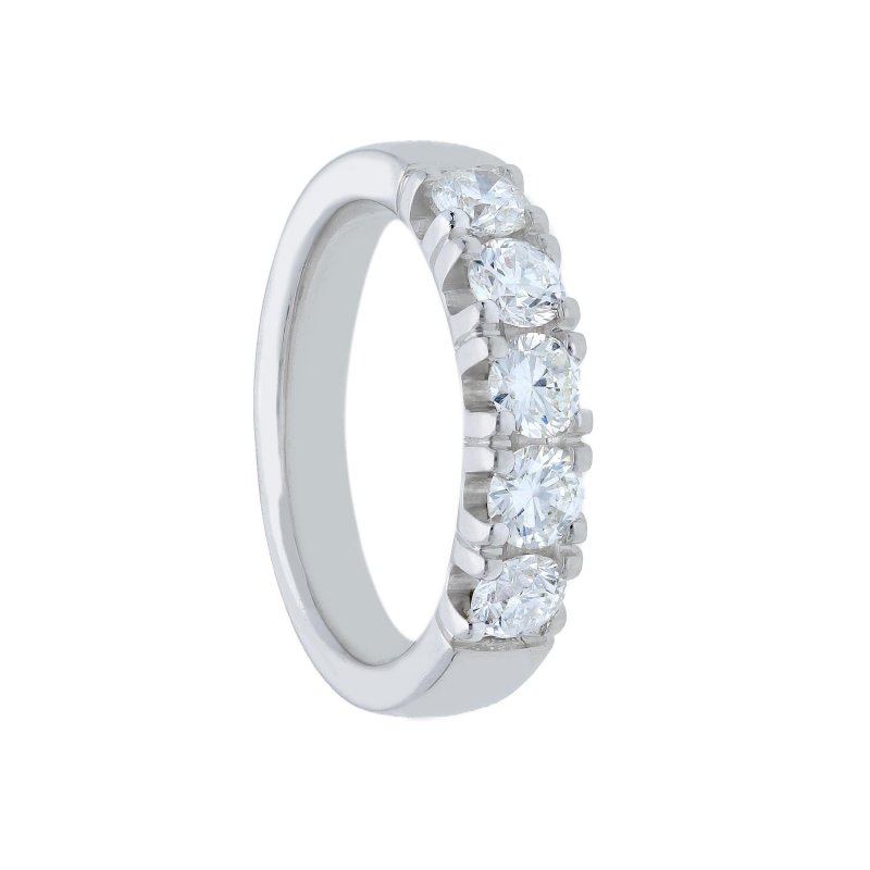 Songa Antonio - Anello Fedina - Oro Bianco - 18 Ct
