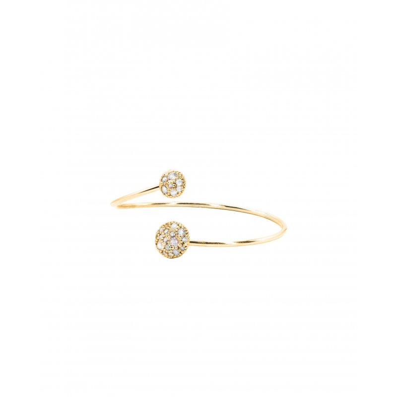 Alisei Milano - Bracciale Filo Rigido Mini - Bianco - Argento