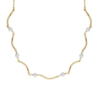 Victoria Cruz - Collana Corta - Perle - Argento