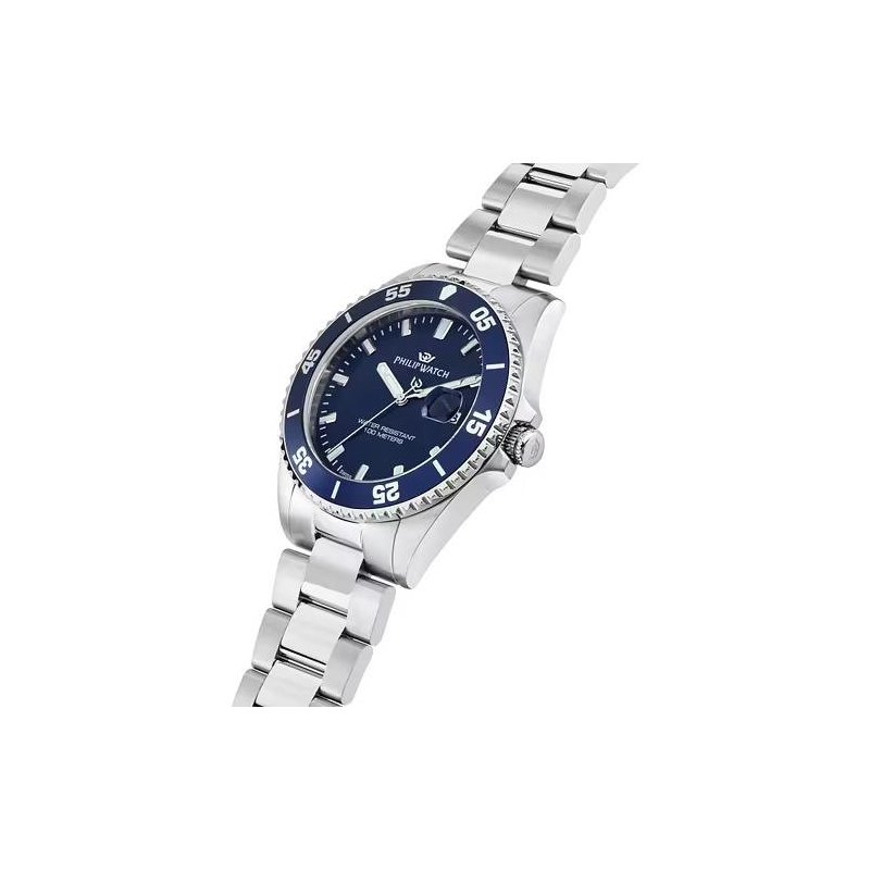 Philip Watch - Caribe Sport - Uomo - Acciaio - Silver