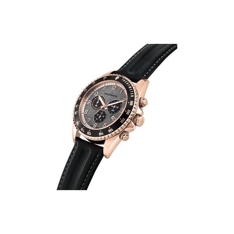Philip Watch - Caribe Sport - Uomo - Acciaio E Pelle