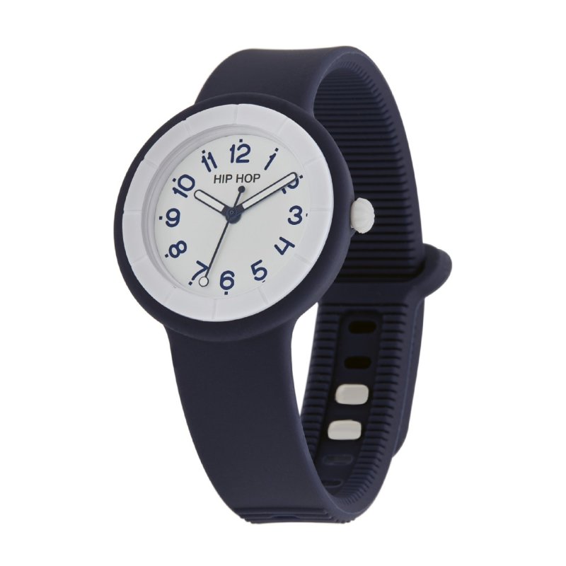 Hip Hop - Hero.Dot - Silicone Blu - Quadrante Bianco