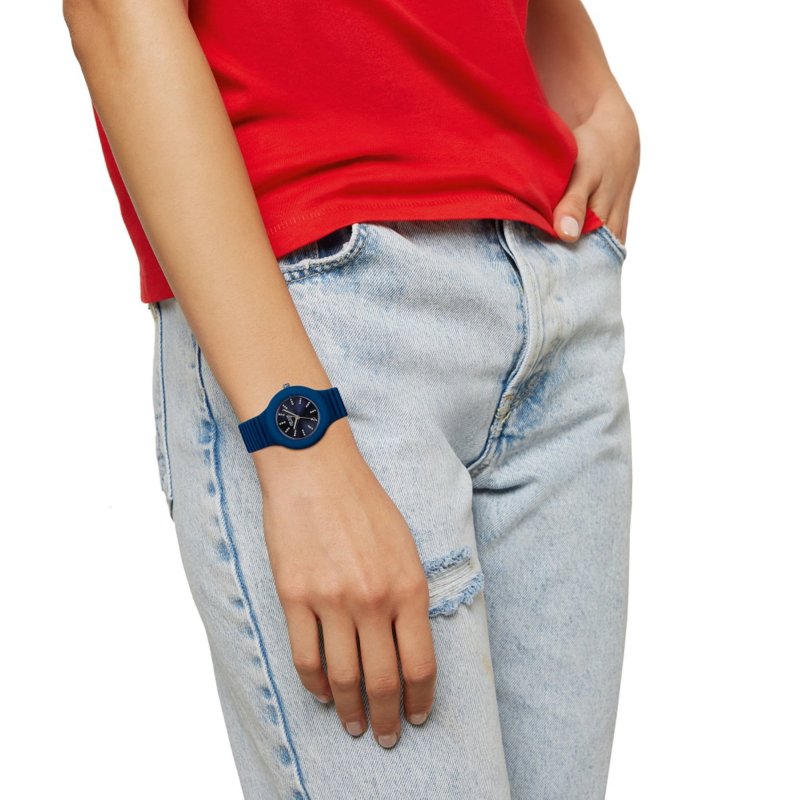 Hip Hop - Orologio Starry - Quadrante Blu - Silicone