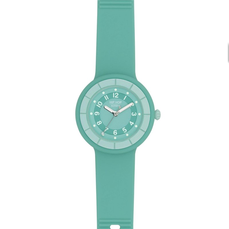Hip Hop - Hero.Dot Solar - Silicone Verde - 34Mm