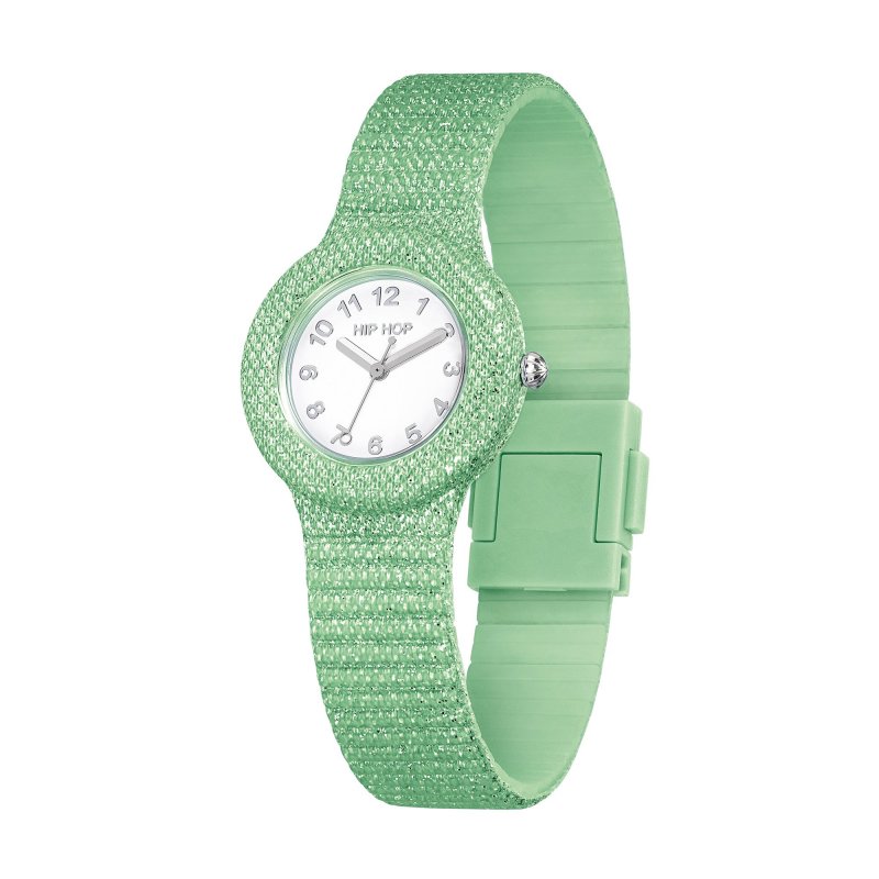 Hip Hop - Shimmer Crush Verde - Silicone Con Tessuto