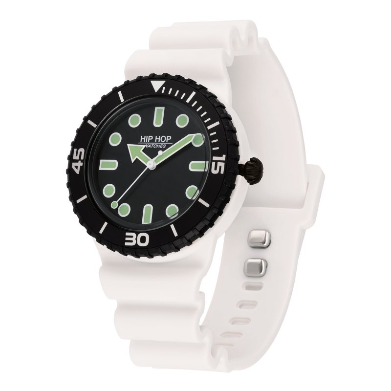 Hip Hop Master - Orologio Silicone Nero - 41 Mm