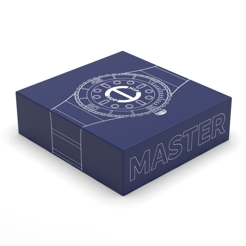 Hip Hop Master - Orologio Silicone Nero - 41 Mm