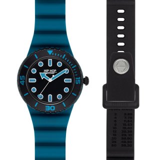 Hip Hop - Master - Silicone Blu - Quadrante Nero