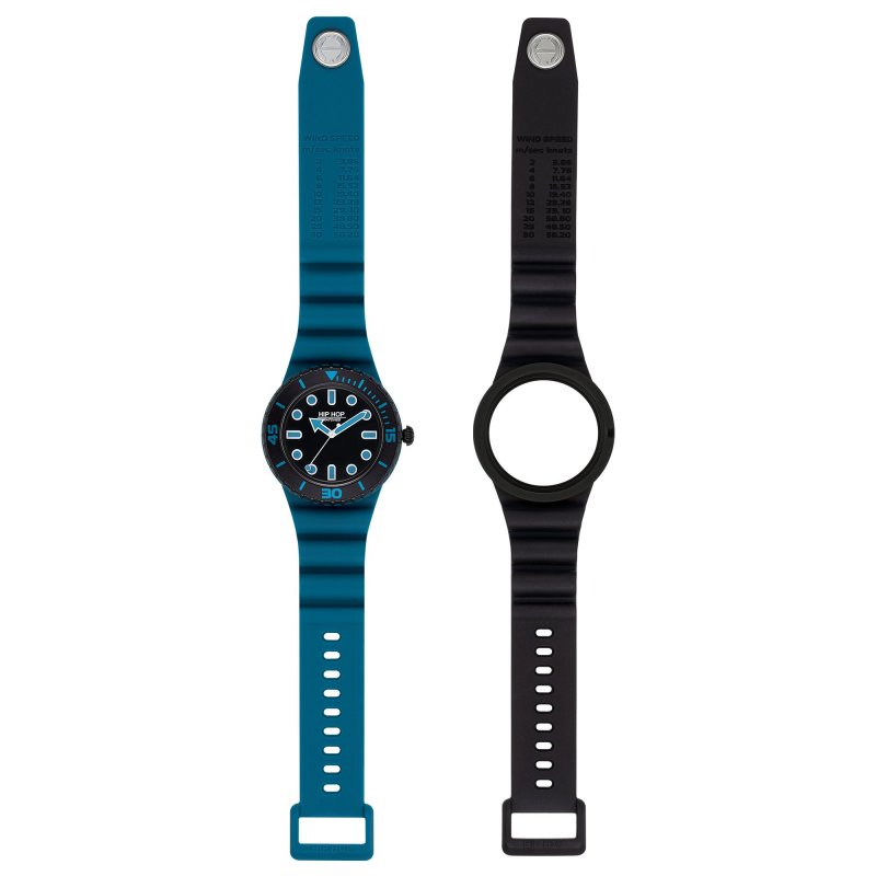 Hip Hop - Master - Silicone Blu - Quadrante Nero