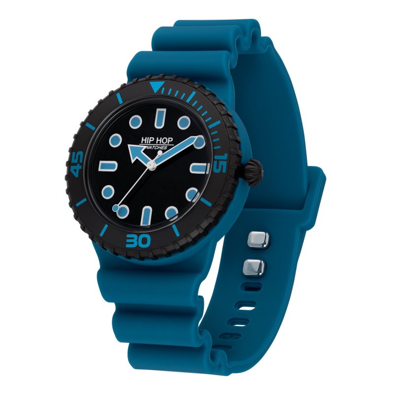 Hip Hop - Master - Silicone Blu - Quadrante Nero