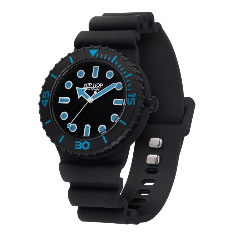 Hip Hop - Master - Silicone Blu - Quadrante Nero