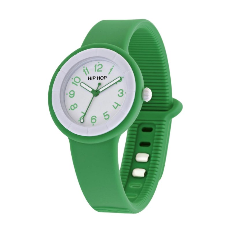 Hip Hop - Hero.Dot - Verde Silicone - Orologio